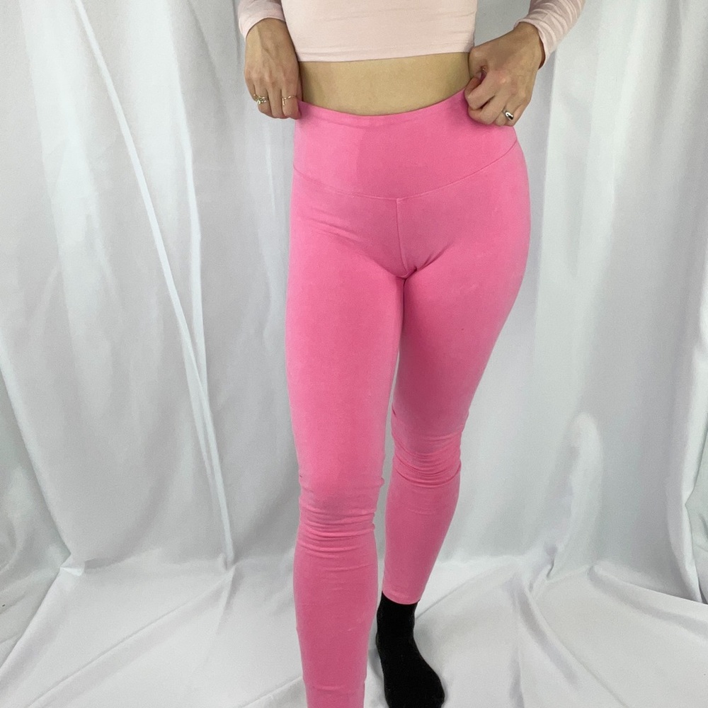 Saski pink leggings size small
